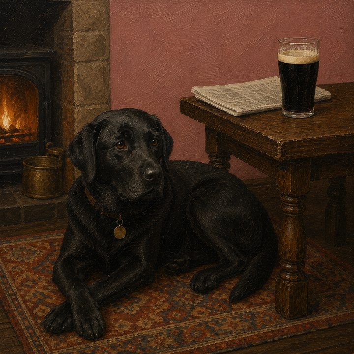 Dog and Pub — painting 03