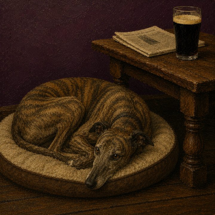 Dog and Pub — painting 05