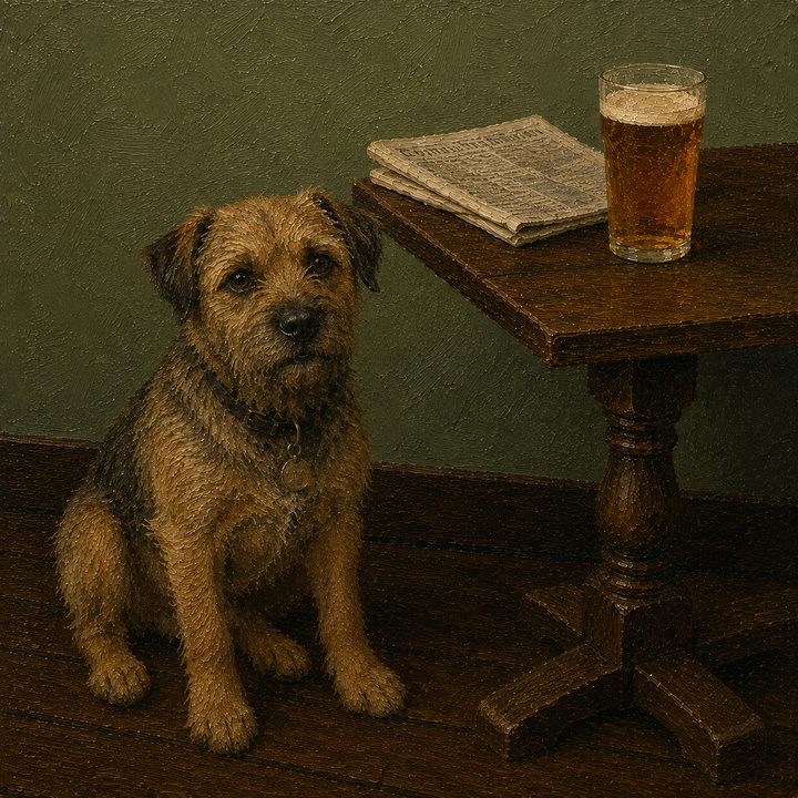 Dog and Pub — painting 12