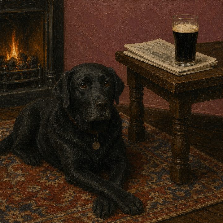 Dog and Pub — painting 13