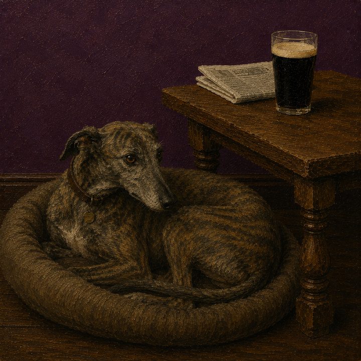 Dog and Pub — painting 15