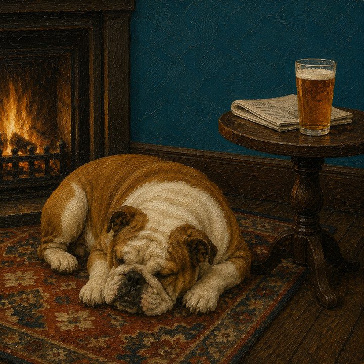 Dog and Pub — painting 18