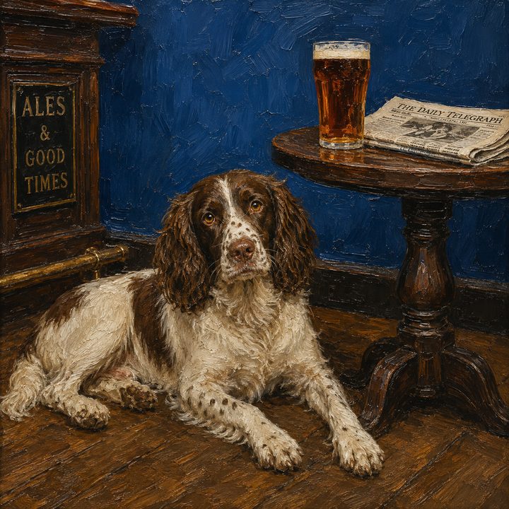Dog and Pub — painting 21