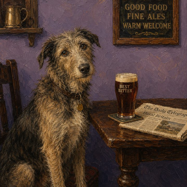 Dog and Pub — painting 22