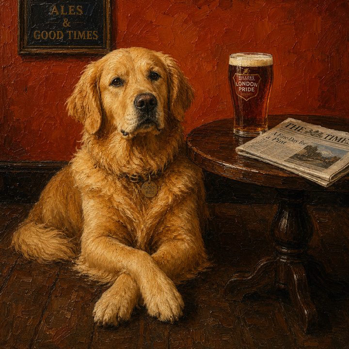 Dog and Pub — painting 27