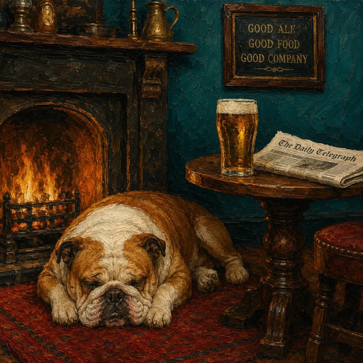 Dog and Pub — painting 29