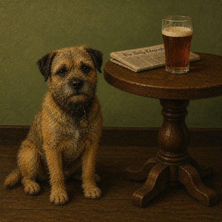 Dog and Pub — painting 32