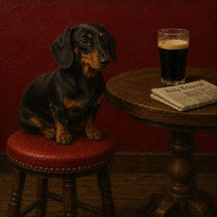 Dog and Pub — painting 35