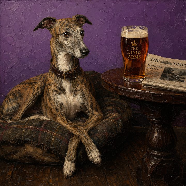 Dog and Pub — painting 49