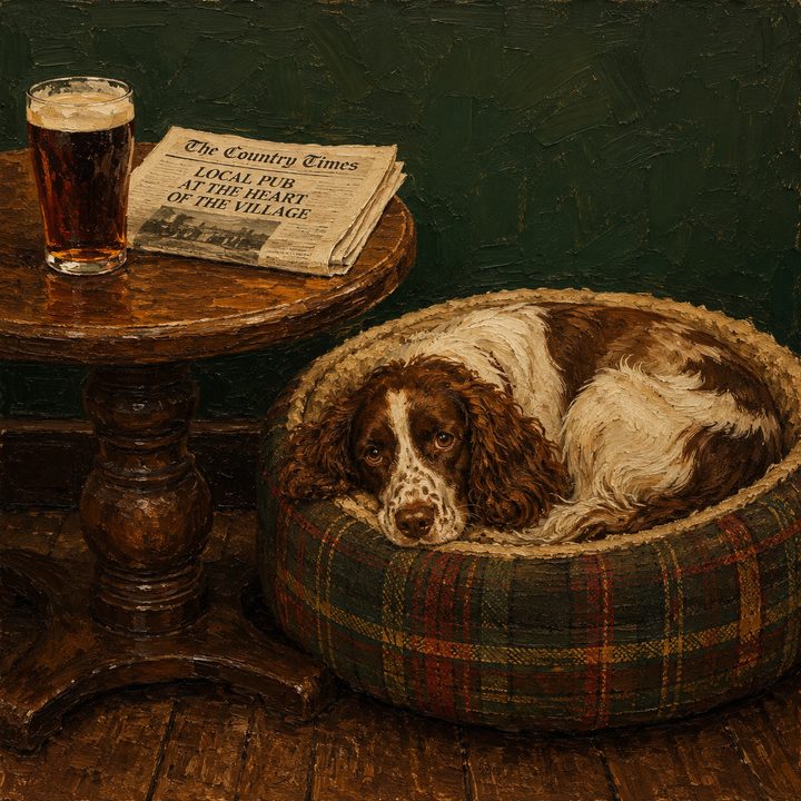 Dog and Pub — painting 50