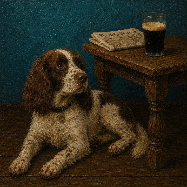 Dog and Pub — painting 51