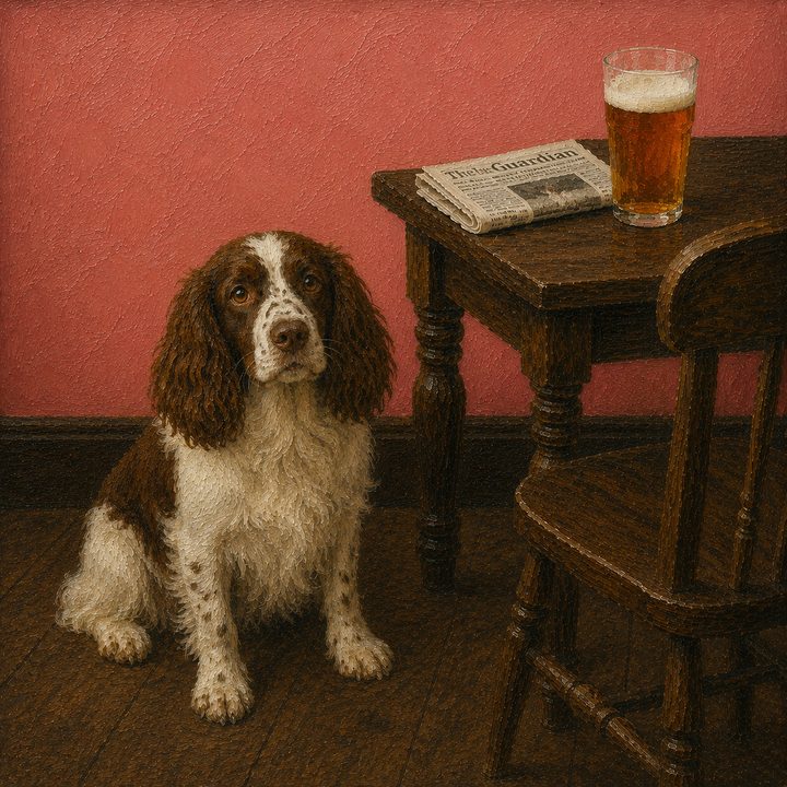Dog and Pub — painting 54