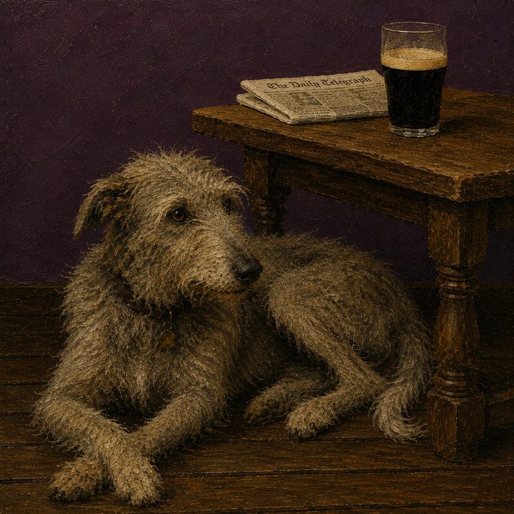 Dog and Pub — painting 62