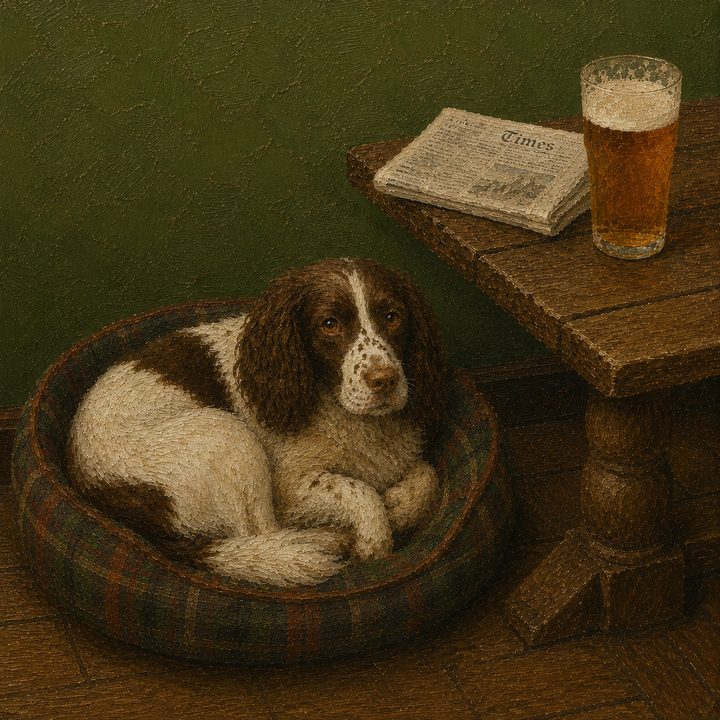 Dog and Pub — painting 64