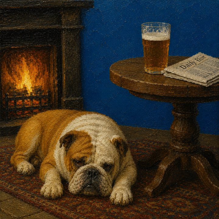 Dog and Pub — painting 68