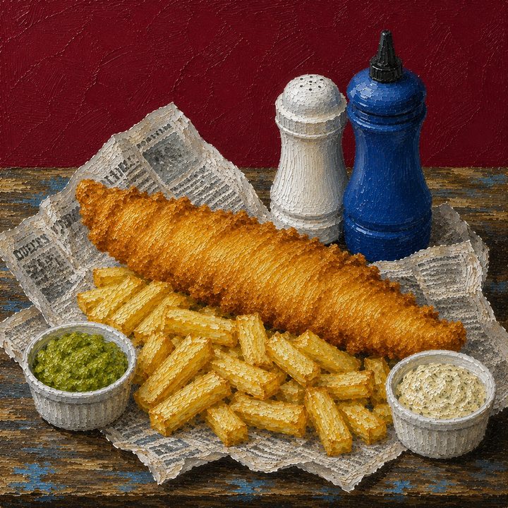 Fish & Chips — painting 60