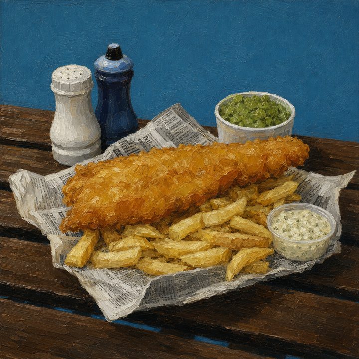 Fish & Chips — painting 96