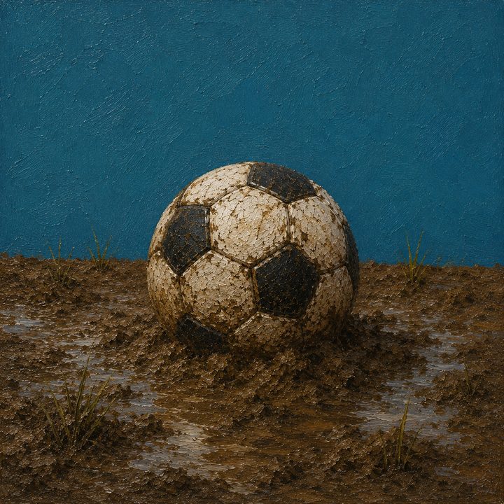 Muddy Football — painting 13