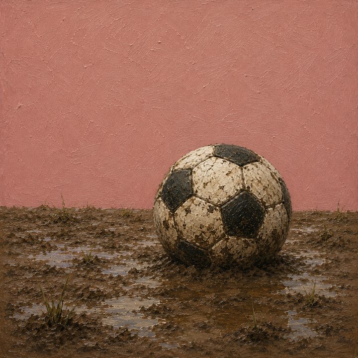 Muddy Football — painting 14