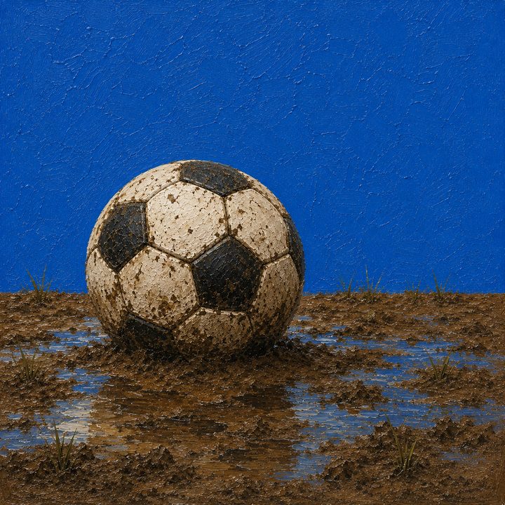 Muddy Football — painting 16