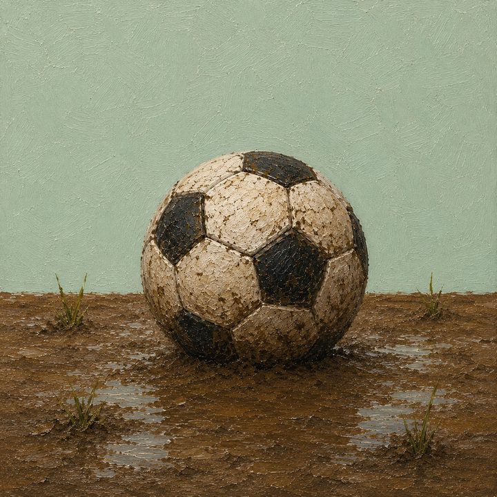Muddy Football — painting 17