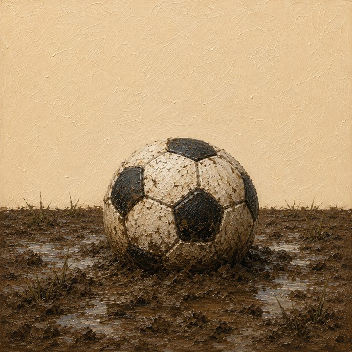 Muddy Football — painting 19