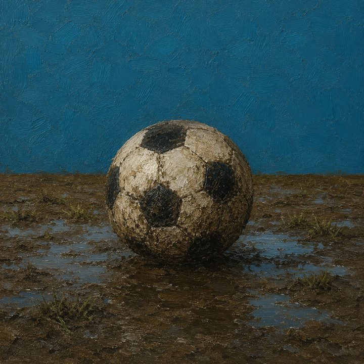 Muddy Football — painting 23