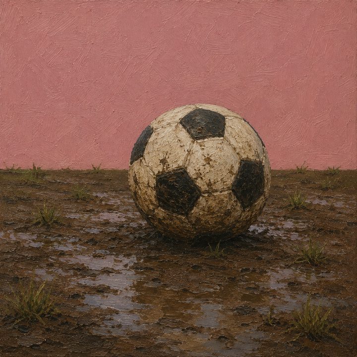 Muddy Football — painting 24