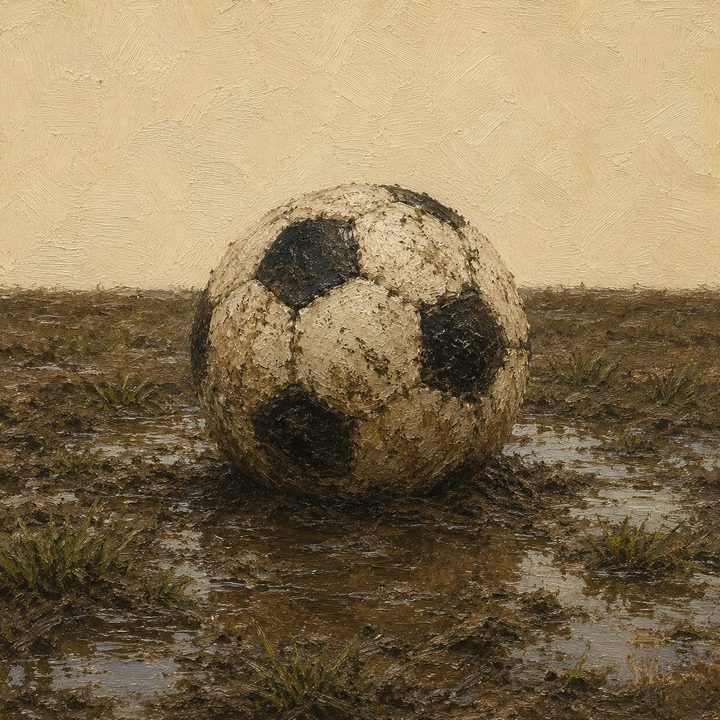 Muddy Football — painting 29