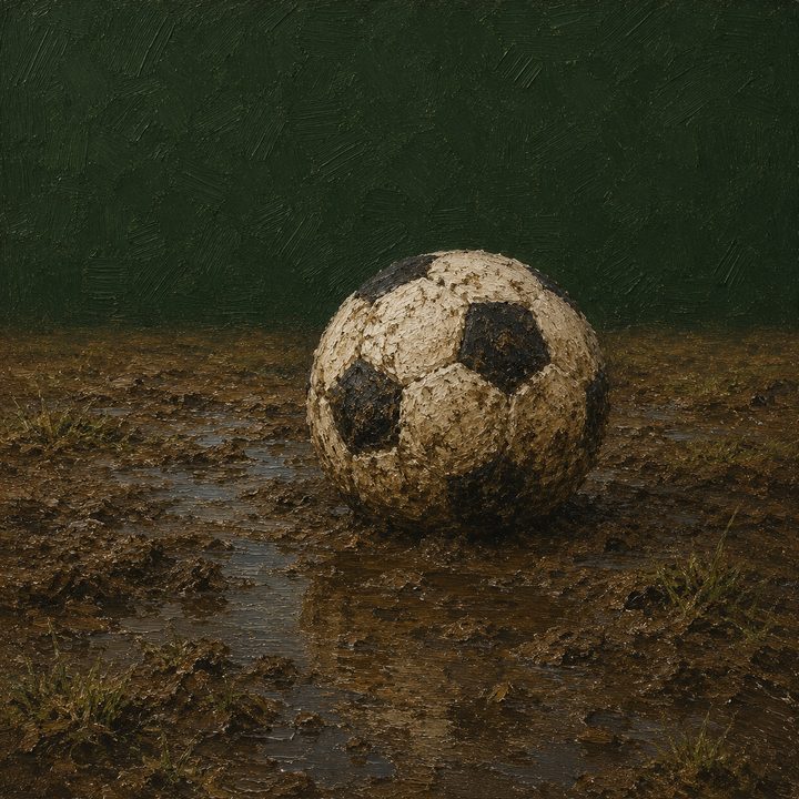 Muddy Football — painting 30