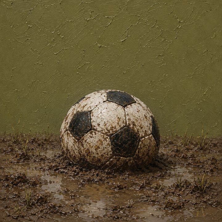 Muddy Football — painting 35