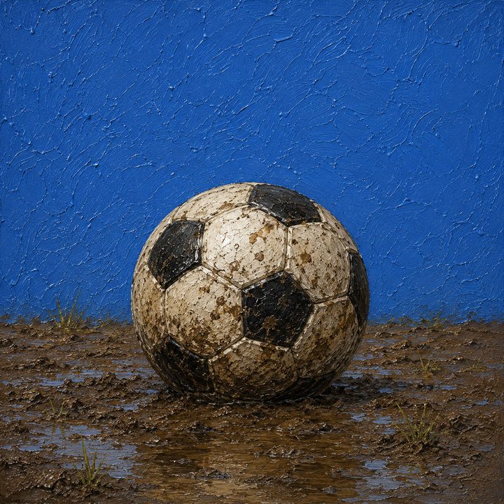 Muddy Football — painting 36