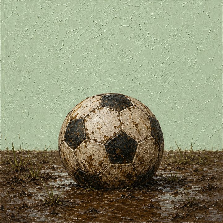 Muddy Football — painting 37