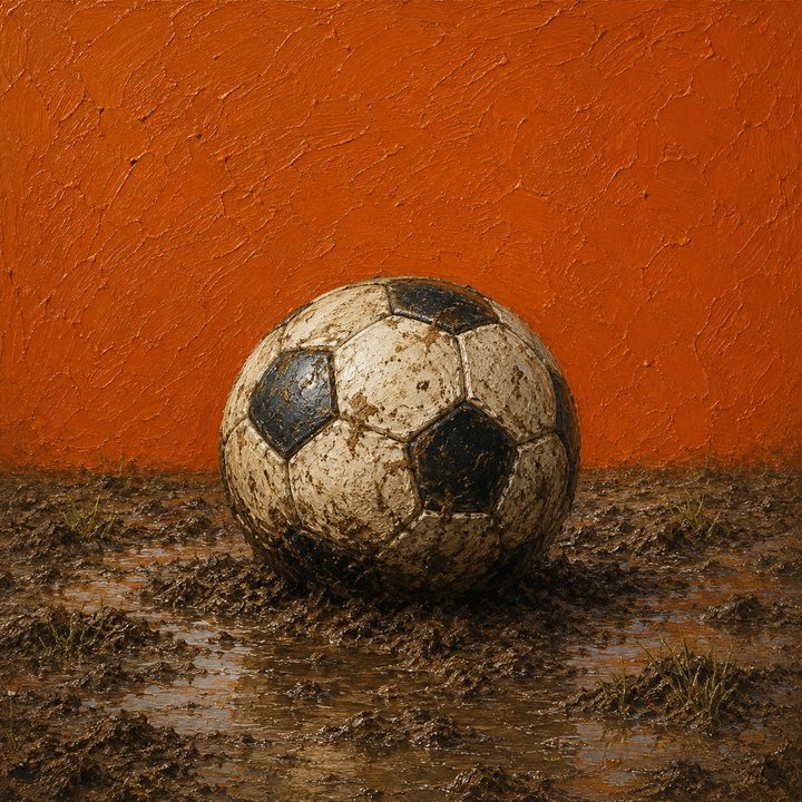 Muddy Football — painting 38