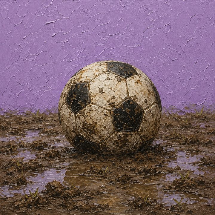 Muddy Football — painting 39