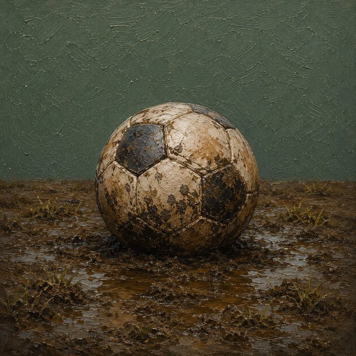 Muddy Football — painting 46