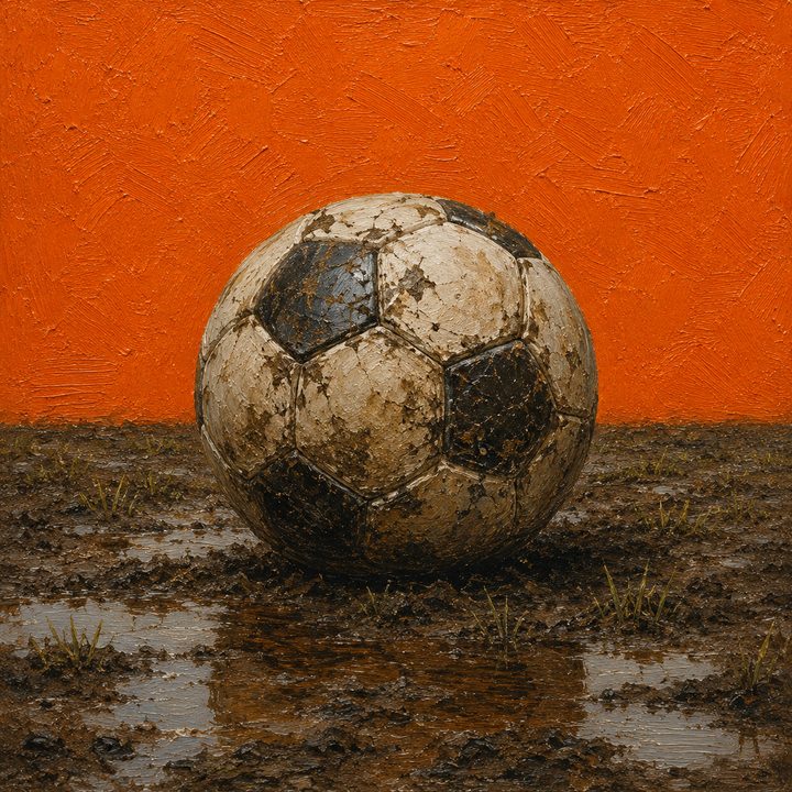 Muddy Football — painting 47