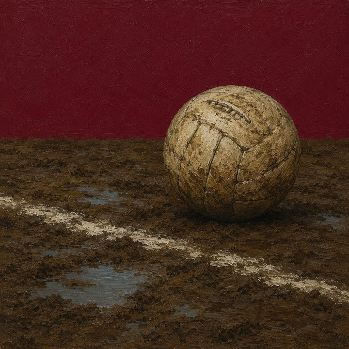 Muddy Football — painting 51