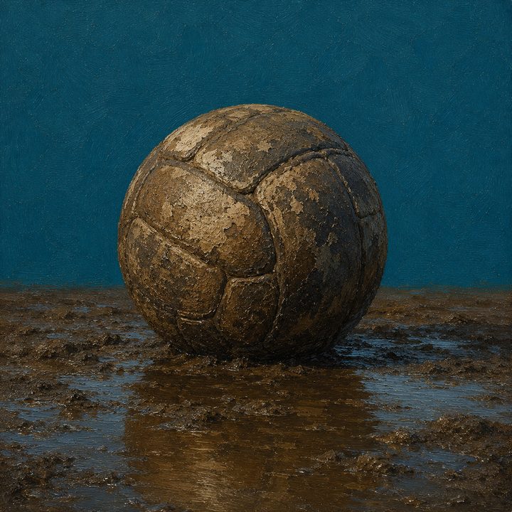 Muddy Football — painting 53