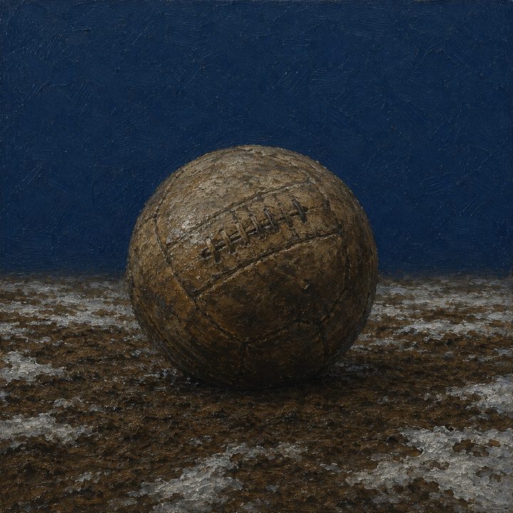 Muddy Football — painting 56