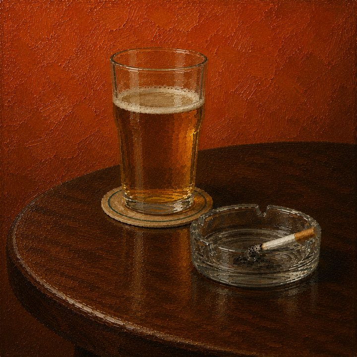 Pint and Cig — painting 04