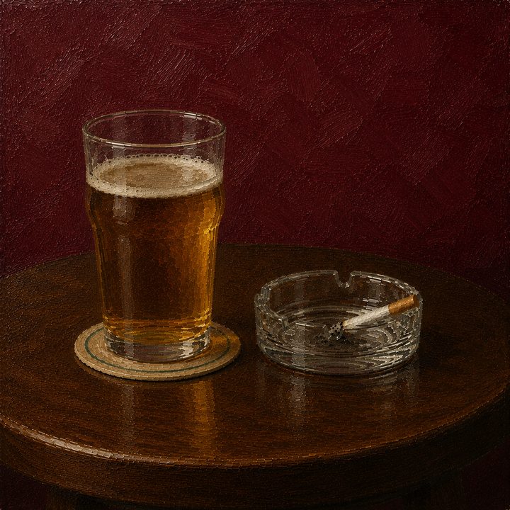 Pint and Cig — painting 10