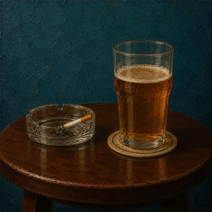 Pint and Cig — painting 15
