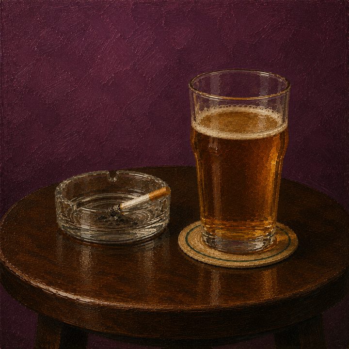 Pint and Cig — painting 16