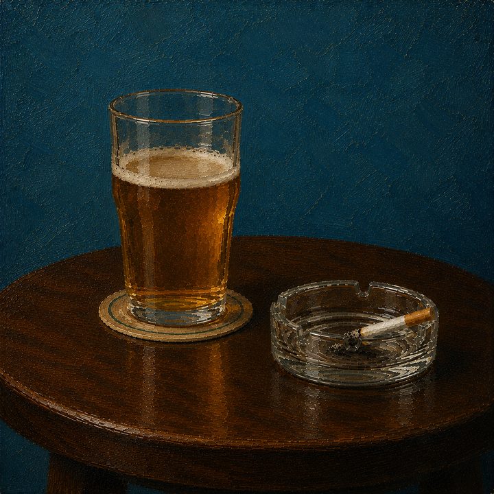 Pint and Cig — painting 25