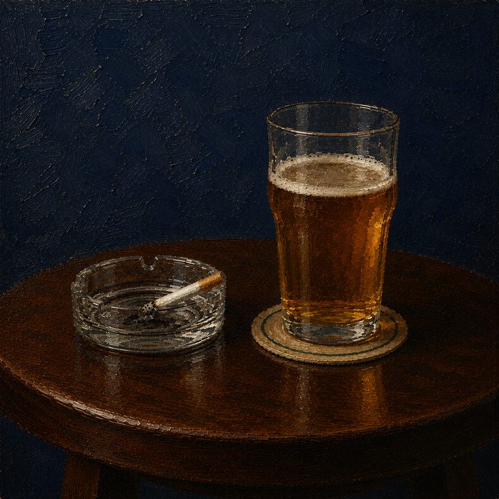 Pint and Cig — painting 29