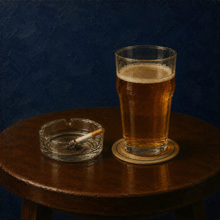 Pint and Cig — painting 39