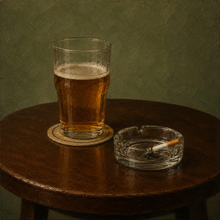 Pint and Cig — painting 41