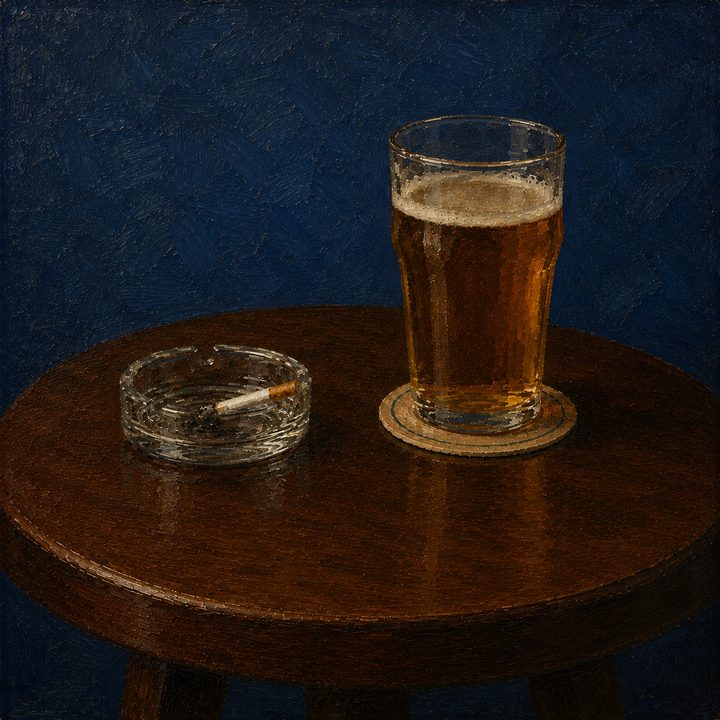Pint and Cig — painting 43