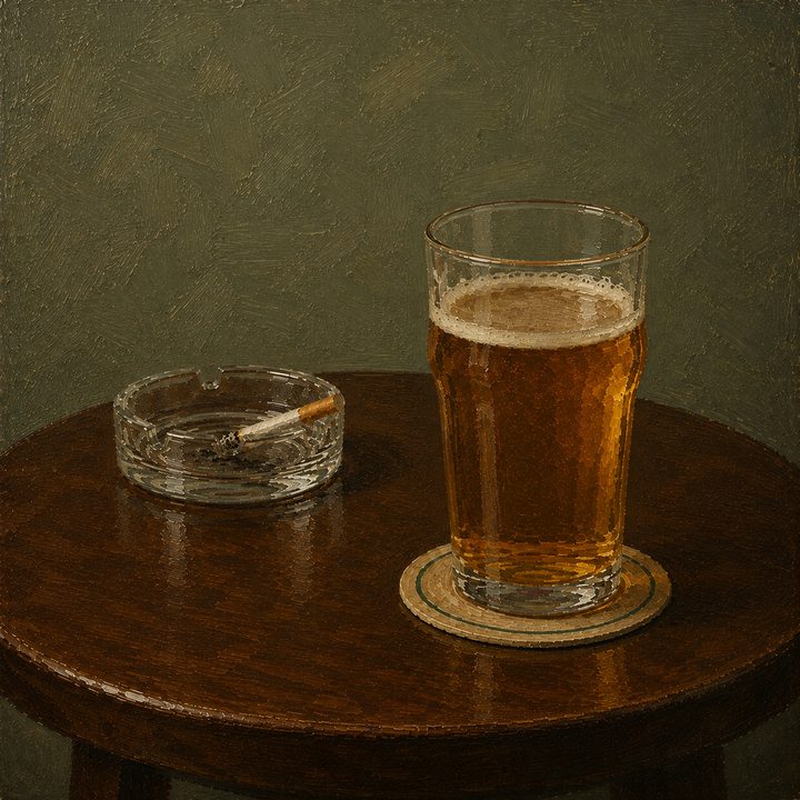 Pint and Cig — painting 45